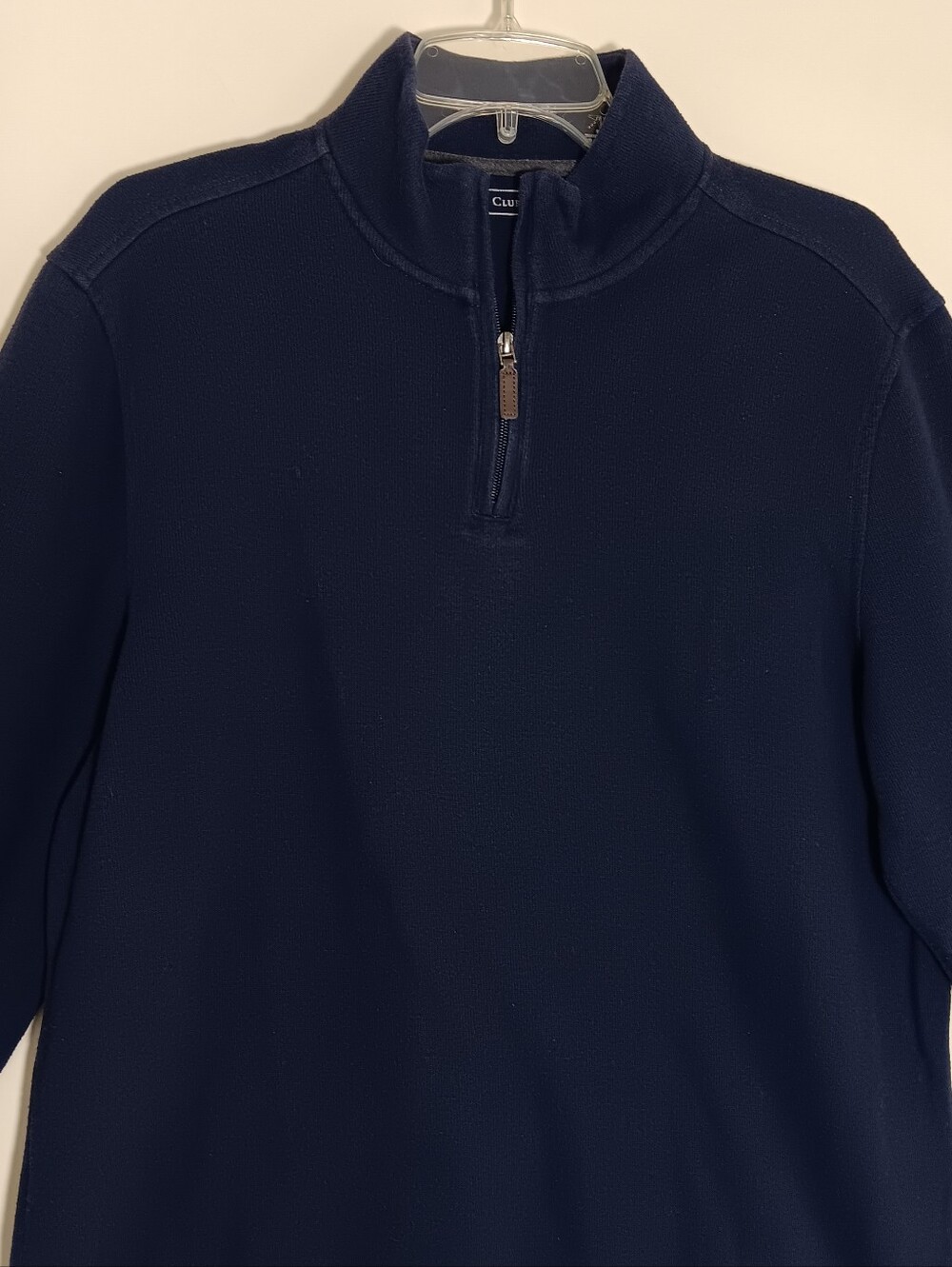 Club Room Men's Dark Navy Half-Zip Sweater